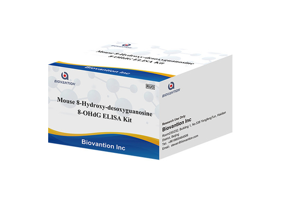 แซนวิช 8-OHdG ELISA Kit Mouse 8-Hydroxydeoxyguanosine ชุดทดสอบ