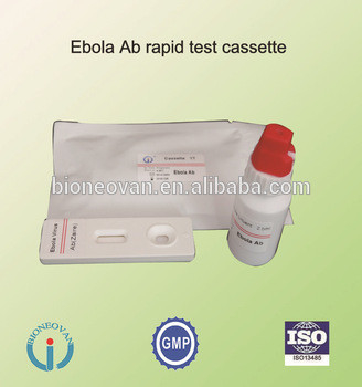 EBOLA Ab ชุดทดสอบรวดเร็ว ชุดทดสอบเซรั่มสําหรับการวินิจฉัยทางการแพทย์