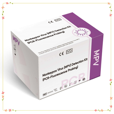 monkeypox ตรวจพบสารปฏิกิริยา viruse mpox PCR Reagent กับ 48 การทดสอบ ขาวแห้งแบบเย็น