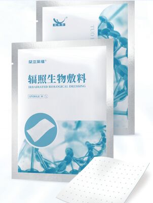 ผ้าปิดแผลชีวภาพที่ผ่านการฆ่าเชื้อด้วยรังสีแกมมาสำหรับการรักษาบาดแผลแบบเปียก อายุการเก็บรักษา 3 ปี