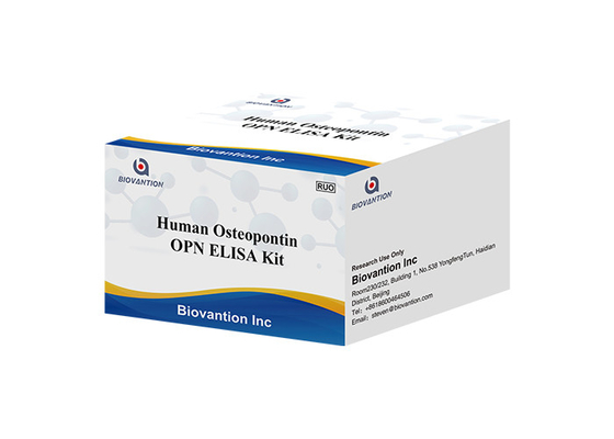 48 Wells Human Osteopontin Elisa Kit OPN / ฟอสโฟโปรตีนที่หลั่ง 1/SPP-1