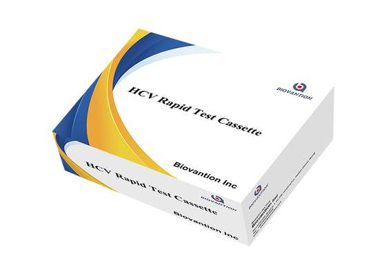 HCV Rapid test คาเซ็ตชนิด ทองคอลโลไดล ทดสอบ 2-30 การขนส่ง