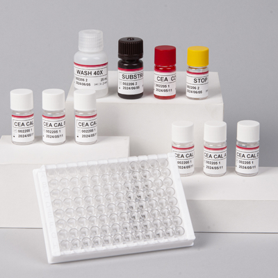 คาร์ซินอัมพริออนิก แอนติเจน CEA ELISA การทดสอบเครื่องหมายมะเร็ง KIT ห้องปฏิบัติการหรือโรงพยาบาล ความละเอียดสูง