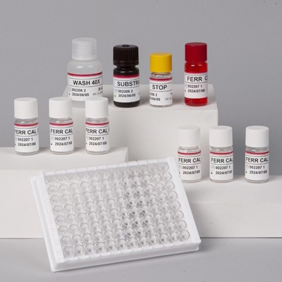 Ferritin ELisa Test Kit ความรู้สึกต่อเซรมอย่างรวดเร็ว Elisa Test Biovantion 2-3 ชั่วโมง เวลาการตรวจ 2-8.C การเก็บรักษา