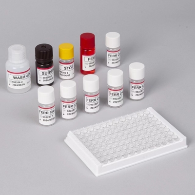 Ferritin ELisa Test Kit ความรู้สึกต่อเซรมอย่างรวดเร็ว Elisa Test Biovantion 2-3 ชั่วโมง เวลาการตรวจ 2-8.C การเก็บรักษา