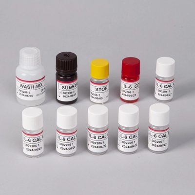 IL-6 Interleukin 6 Elisa Test Kit with 2-3 Hours Assay Time Biovantion เซรั่ม / พลาสมารูปแบบ 18 เดือน