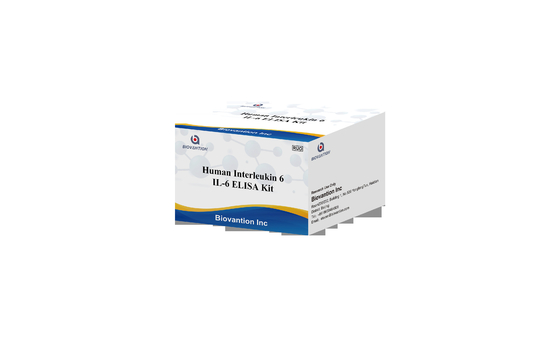 IL-6 Interleukin 6 Elisa Test Kit with 2-3 Hours Assay Time Biovantion เซรั่ม / พลาสมารูปแบบ 18 เดือน