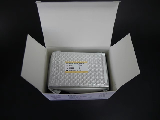 AMH ELISA TEST KIT สําหรับพลาสมาในกรดเลือด 2-3 ชั่วโมง เวลาการทดสอบ 2-8.C อุณหภูมิการเก็บรักษา