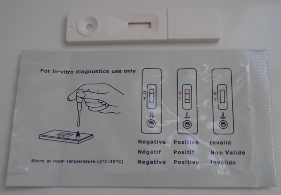 ความรู้สึก Hcg Urin Rapid Test Cassette/ Strip/ Pen Kit 5-15 นาที เวลาอ่าน 24 เดือน