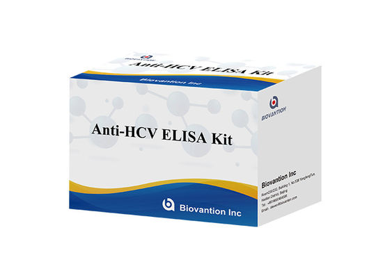 ชุดทดสอบ Elisa แอนติ-HCV ด้วยความเฉพาะสูงสําหรับ 96 การทดสอบและเวลาทดสอบ 1.5-3 ชั่วโมง