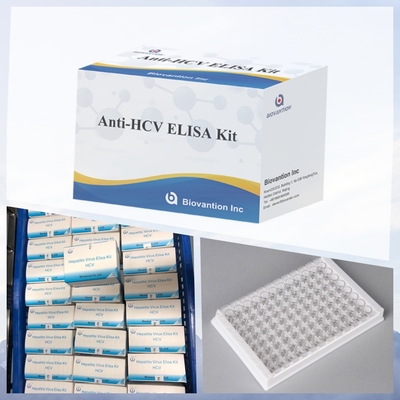 Enzyme Immunoassay Reagents Elisa Test Kit สําหรับการตรวจพบแอนติบอดีของไวรัสตับอักเสบ C (HCV)