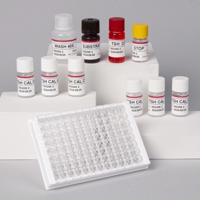 การทดสอบผู้ป่วยด้วยความแม่นยําสูง ฮอร์โมนกระตุ้นไทรอยด์ TSH Thyrotropin Elisa Test Kit