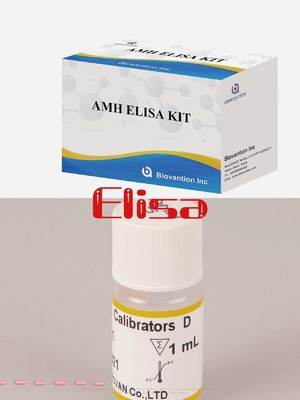 ชุดวัสดุทดสอบ ELISA ความแม่นยําสูง AMH ชุดทดสอบ ELISA ใช้ในโรงพยาบาล