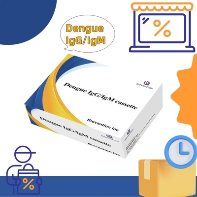 ความรู้สึก การทดสอบคาสเก็ต IgG/IgM จากโรคเดนกิวในทองเหลืองกลมเหล็ก โดยการอ่าน 5-15 นาที
