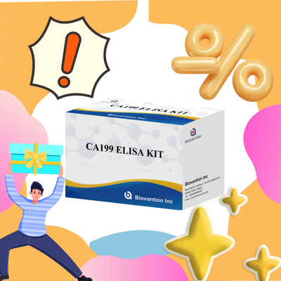 การทดสอบมนุษย์แบบรวดเร็วและแม่นยํา ELISA การตรวจหาสารปฏิกิริยา ELISA CA199