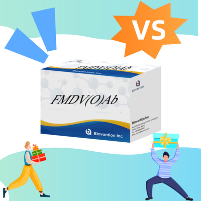 ไวรัสโรคตากและเดือนของวัว O Antibody Rapid Test Kit FMD FMDV การตรวจพบโรคสัตว์ที่ทําลาย