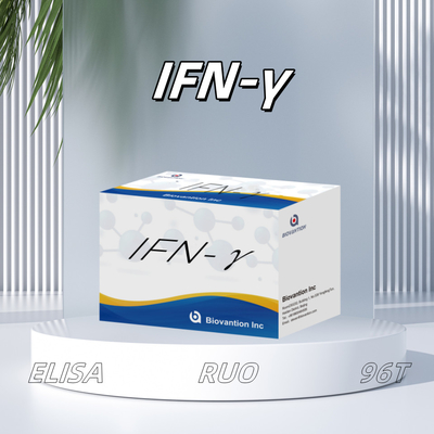 การวิจัยห้องปฏิบัติการ Elisa Reagents Kit สําหรับการใช้ในมนุษย์ IFN-γ Elisa Reagents ความรู้สึกสูง