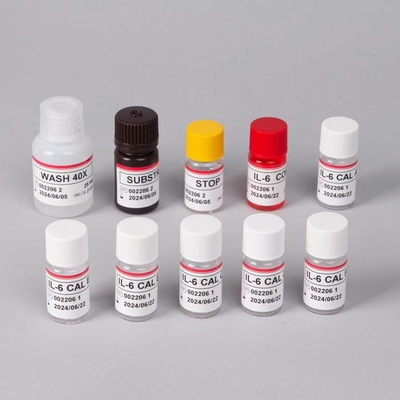 IL 6 Elisa Test Kit เวลาทดสอบ 1 ชั่วโมง 96 การทดสอบ ELISA Kit สําหรับการใช้ในห้องปฏิบัติการ IVD