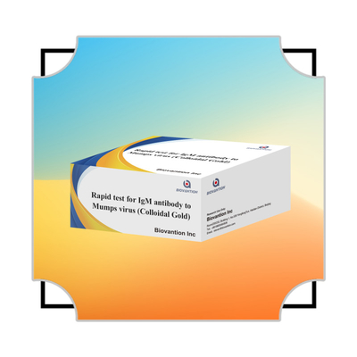 การทดสอบรวดเร็วและแม่นยําของทองเหลืองคอลโลไดล IgM แอนติบอดีต่อไวรัสแมปป์ ในรูปแบบคาสเก็ต / สตริปสําหรับผล
