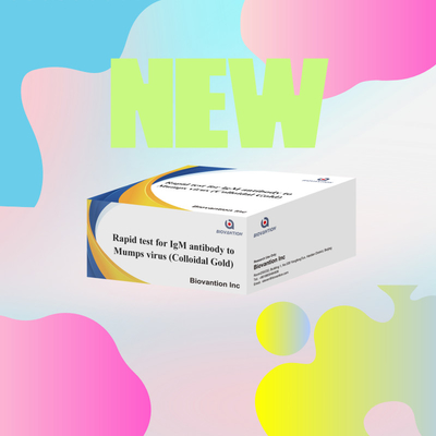 การทดสอบรวดเร็วและแม่นยําของทองเหลืองคอลโลไดล IgM แอนติบอดีต่อไวรัสแมปป์ ในรูปแบบคาสเก็ต / สตริปสําหรับผล