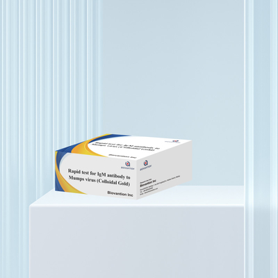 การทดสอบรวดเร็วและแม่นยําของทองเหลืองคอลโลไดล IgM แอนติบอดีต่อไวรัสแมปป์ ในรูปแบบคาสเก็ต / สตริปสําหรับผล