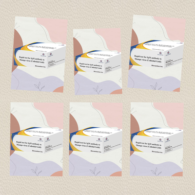การทดสอบรวดเร็วและแม่นยําของทองเหลืองคอลโลไดล IgM แอนติบอดีต่อไวรัสแมปป์ ในรูปแบบคาสเก็ต / สตริปสําหรับผล