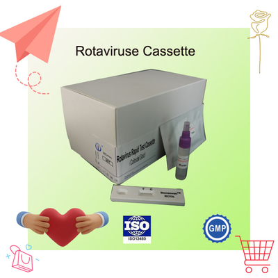 IVD Rotavirus Rapid Cassette Colloidal Gold Rapid Test สําหรับการวินิจฉัยในโรงพยาบาล 2-30C อายุการใช้ 24 เดือน
