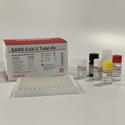 Covid-19 IgG ELISA TEST KIT รูปแบบคิท การทดสอบการรับประทานภูมิคุ้มกันที่เชื่อมโยงกับเอ็นไซม์
