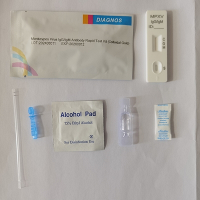 ไวรัสระบาดของแมมเนย์โป๊กซ์ IgG/IgM Antibody Rapid Test Kit เซรั่มพลาสมา หรือเลือดทั้งตัว