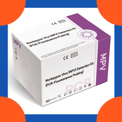 monkeypox ตรวจพบสารปฏิกิริยา viruse mpox PCR Reagent กับ 48 การทดสอบ ขาวแห้งแบบเย็น