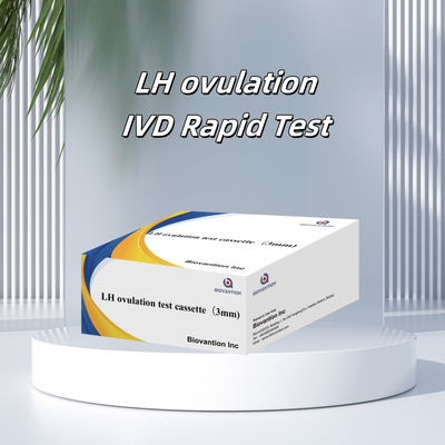 LH Ovulation Cassette รูปแบบแคสเซ็ตที่มีความรู้สึก การทดสอบรวดเร็ว การทดสอบด้วยตนเอง ด้วยอายุการใช้งาน 24 เดือน