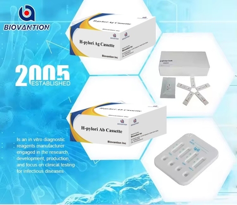 Hpylori Ag สารทดสอบวินิจฉัยมนุษย์ คาเซ็ต / สเต็ปสําหรับ WB/S/P Sample