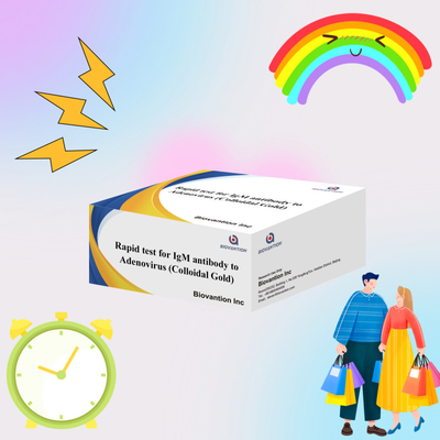 การทดสอบไวรัสเอเดโนไวรัสที่มีความรู้สึกสูง IgM การทดสอบไวรัสโลลอยด์ทองสําหรับนักการแพทย์