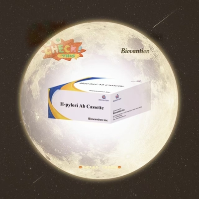 H. Pylori Ab แคสเซ็ตทดสอบรวดเร็ว เซรั่ม การตรวจพบแบบอัมมูโนโครมาโตกราฟิก