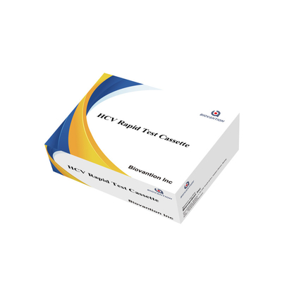 ราคาโรงงาน ความรู้สึก 5-15 นาที HCV Ab Strip Cassette Test Kit สําหรับผลการทดสอบที่รวดเร็ว
