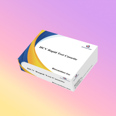 ราคาโรงงาน ความรู้สึก 5-15 นาที HCV Ab Strip Cassette Test Kit สําหรับผลการทดสอบที่รวดเร็ว