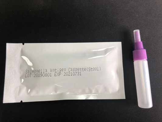 ซัลโมเนลล่า IgG/IgM รวดเร็วทดสอบ Cassette S.Typhoid การใช้ง่าย