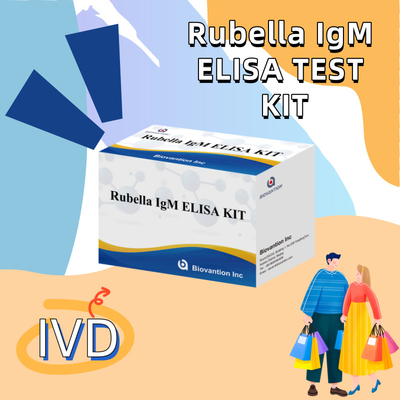 Elisa Test Kit For Rubella IgM เครื่องมือตรวจหาแอนติบอดี IgG สําหรับโรเบลล่าที่ใช้ในมนุษย์
