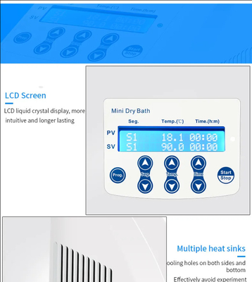 HUXI Mini Dry Bath dry Dry Bath Incubator RT + 5 °C ถึง 100 °C