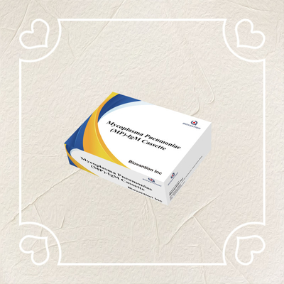 การทดสอบ MP-IgM ที่แม่นยําอย่างรวดเร็ว Mycoplasma Pneumoniae Colloidal Gold Rapid Test สําหรับแพทย์