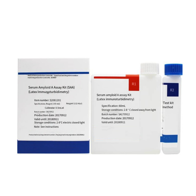 เซรั่ม Amyloid A SAA Assay Kit คู่มือวัสดุตรวจสอบการวินิจฉัยของมนุษย์