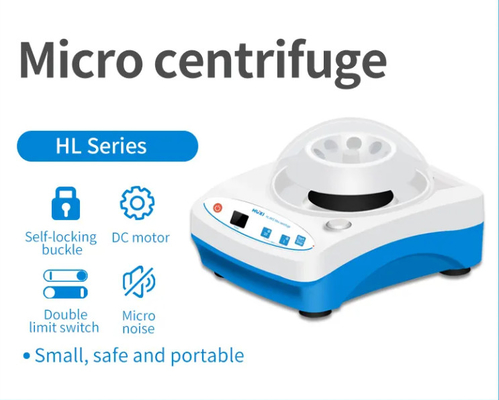 มินิเซ็นทริฟิวเจอร์ห้องปฏิบัติการพกพา 6/8 ท่อ 4000 RPM CE รับรองการออกแบบคอมแพคต์ พลาสติกและโลหะ เหมาะสําหรับการวิจัยห้องปฏิบัติการขนาดเล็ก