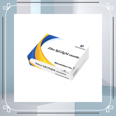 ชุดทดสอบอย่างรวดเร็ว Zika Virus IgG / IgM โดยวิธีโครมาโตกราฟี