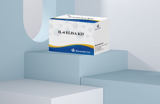 IL-6 Interleukin-6 Human ELISA Kit ด้วยความแม่น 99% อายุการใช้งาน 24 เดือน และ 96 การทดสอบ/Kit