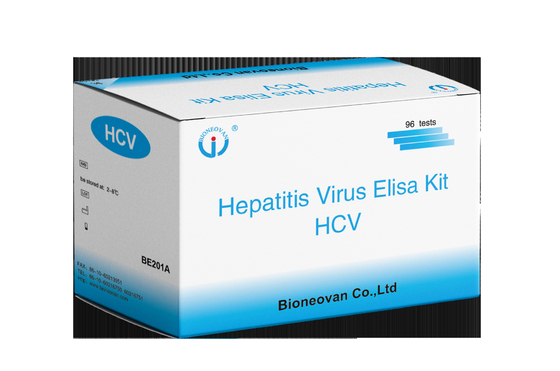 สําหรับห้องปฏิบัติการหรือโรงพยาบาล แอนติบอดีต่อไวรัสตับอักเสบ C Elisa Test Kit