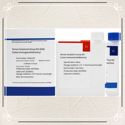 Human SAA Assay Kit Serum amyloid A Diagnostic Detection Reagent สําหรับการตรวจสอบทางคลินิก