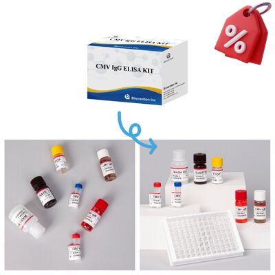 Enzyme Immunoassay Reagents Elisa Test Kit สําหรับการตรวจพบแอนติบอดี CMV ของไวรัสไซโตเมกาโลไวรัส